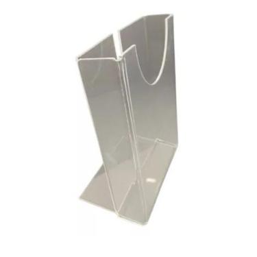 Imagem de Display Porta Panfleto Flyer Folder A6 (10x15) Acrílico 6pcs - AGV Cri