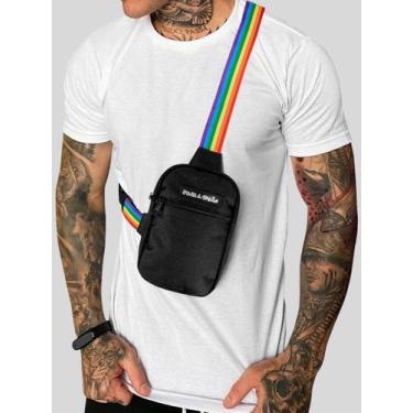 Imagem de Shoulder Bag Masculina Mini Bolsa Necessaire LGBT - MP Moda Masculina,