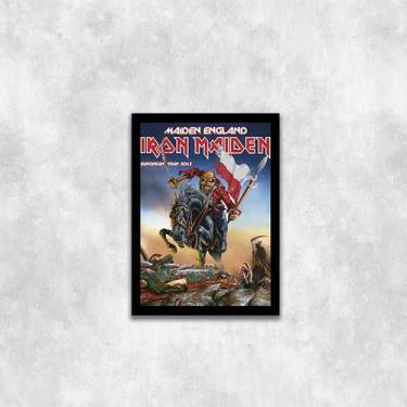 Imagem de Quadro Iron Maiden Eddie England 24x18cm - com vidro - Quadros On-line