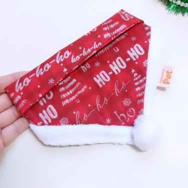 Imagem de Bandana pet de Natal com pompom - Apetrechos pet