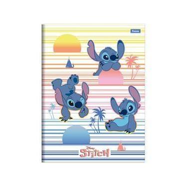 Imagem de Caderno Brochura 1/4 Capa Dura Stitch 80f 6525 - Foroni