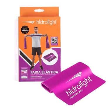 Imagem de Faixa Elástica Hidrolight TPE Moderada Rosa, Rosa, Único