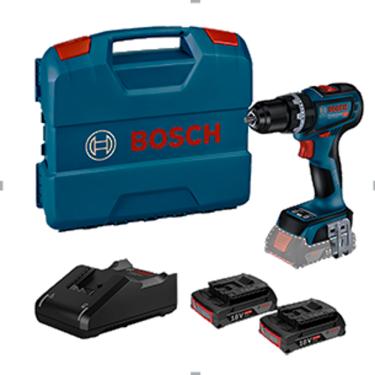 Imagem de Furadeira Parafusadeira Impacto 1/2" GSB 18V+ 2 Baterias+Carregador e Maleta Bosch