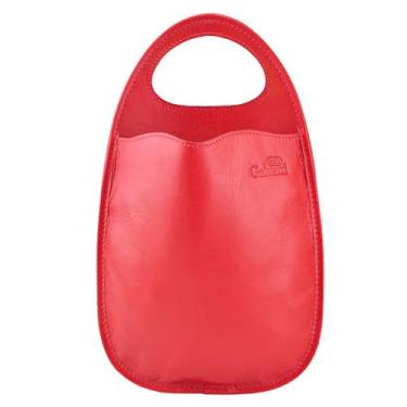 Imagem de CestoCar - Porta Lixo NOW para Automóvel em Couro Galvani, Vermelho