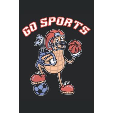 Imagem de Go Sports - notebook per gli appassionati di sport: Quaderno DIN A5 (6x9) per sportivi e sportivi con 120 pagine a righe e giorni della settimana per l'agenda