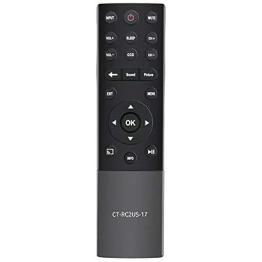 Imagem de Controle remoto de substituição CT-RC2US-17 compatível com Toshiba TV 43L621U 65L621U 55L421U 32L221U 55L621U 49L621U