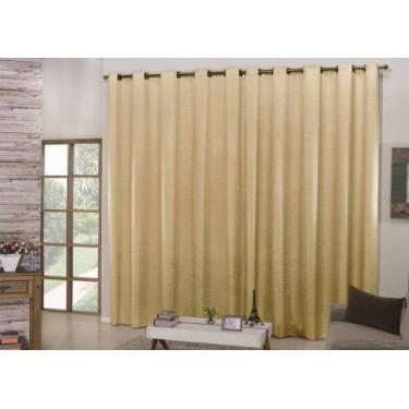 Imagem de Cortina cetim sala e quarto 3,00 x 2,50 - SAFIRA ENXOVAIS, Dourado