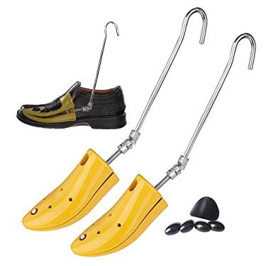 Imagem de RIRPUAE Masculino Macas de Bota para Pés Grossos, Expansor de Maca de Bota de Árvore de Sapato Ajustável para Pés Largos, Botas de Cowboy Mais Largas para Tênis (Amarelo)