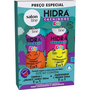Imagem de Kit Shampoo + Condicionador Salon Line Hidra Cachos 2 Em 1 Kids 300ml