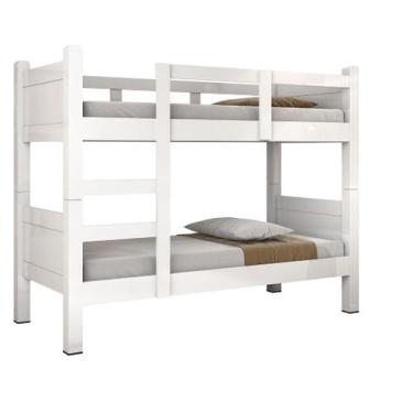 Imagem de Beliche Porto MDF Resistente Compacta Segura Solteiro - Sambare Modas,