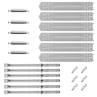 Imagem de 463245917 Peças de reposição para churrasqueira Charbroil Performance Parts G470-0004-W1A Tenda térmica G470-5200-W1 G321-4C00-W1 Tubo queimador G432-001D-W1 Tubo crossover Charbroil 6 queimadores