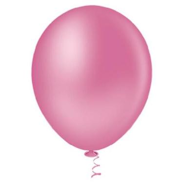 Imagem de Bexiga Balões Liso Redondo Nº 9 Rosa Forte - 50 Unid - Pic Pic