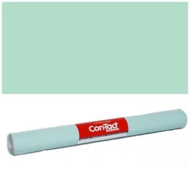 Imagem de Papel Adesivo Contact Verde Pastel Fosco Opaco 45 Cm X 5 Mts - Plastco