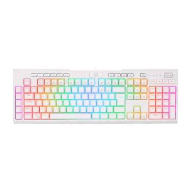 Imagem de Teclado Mecânico Gamer Redragon Brahma Pro - ABNT2 - RGB Chroma Switch Marrom - Branco K586W-RGB-PRO