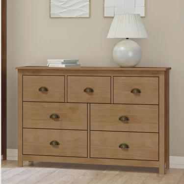 Imagem de Cômoda 7 Gavetas Freijó Topázio Madeira Pinus - Finestra