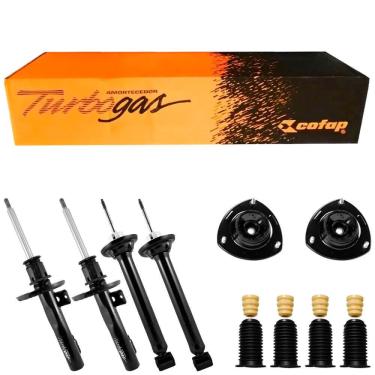 Imagem de 4 Amortecedor Gol G5 2008 a 2011 Dianteiro Traseiro Turbogás Cofap e Kit