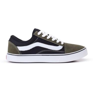 Imagem de Tenis Old Casual Adulto Skool Camurça Zero Grama Envio Rápido, Preto, 