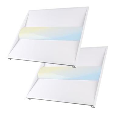 Imagem de Forzolit Luminária De Teto Suspensa Led De 2X2 Pés Com Cesta Central, Até 6000 Lúmens, 5000K/4000K/3500K/3000K Cct Selecionável, 40W/35W/30W/25W/20W Ajustável, Regulável Em 0-10V, Etl E Dlc, Pacote