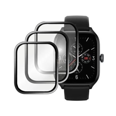 Imagem de Kit 3x Películas 3d Anti-risco Smartwatch Gts 4 Mini - TECH KING, BORD