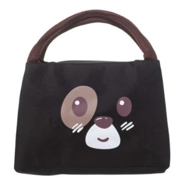 Imagem de Bolsa Térmica Infantil Lancheira Escola Menina Menino Bebê (Preto)