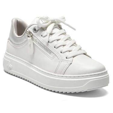 Imagem de Tênis Feminino Via Marte Sneaker Salto Branco 36