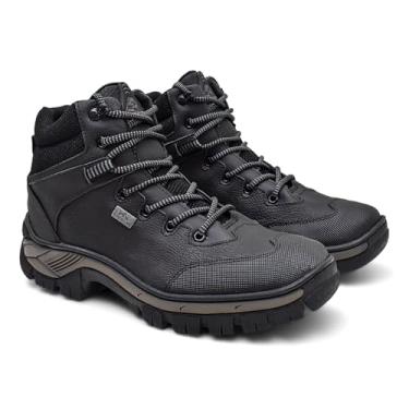 Imagem de Coturno Masculina Botinha Adventure Premium Resistente Preto 198 (Preto, BR, Adulto, Numérico, 37)