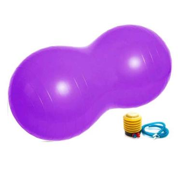 Imagem de Bola Pilates Feijão 90x40 cm Resistente Pilates C/ Bomba - 365 SPORTS,