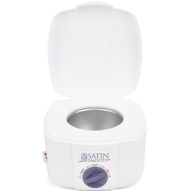 Imagem de Satin Smooth Aquecedor de cera individual profissional, SSW12C, aquecedor de cera compacto, para todos os tipos de cera, aquecimento rápido com temperatura ajustável, ideal para depilação em salão e