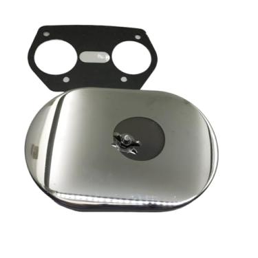 Imagem de FILTRO DE AR ​​SherryBerg para carburador de carro FAJS EMPI compatível para WEBER compatível para VW compatível para PORSCHE CROMADO FILTRO DE AR ​​compatível para WEBER 40/44/48 IDF 1-3/4'' ALTO 45m