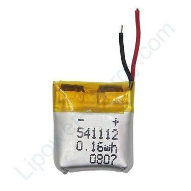 Imagem de 1 Bateria 541112  com 3,7v 43mah 5,4mmx 11mmx12mm - bgb