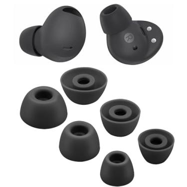 Imagem de UOWGA Pontas De Reposição Para Fones Ouvido Galaxy Buds 2 Pro, Tamanhos Variados P/M/G, Silicone Macio, Capa Borracha Flexível, Acessórios Pele - Preto