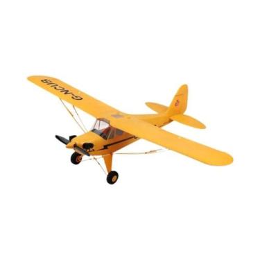 Imagem de Avião RC Sem Escova Com Envergadura De 650mm, Controle Remoto 24G, Sis