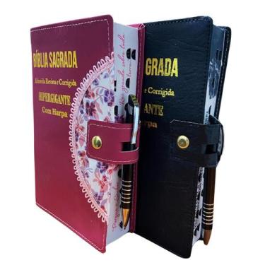 Imagem de Kit 2 Bíblias: Marido & Esposa Letra Hipergigante A Bibliaria