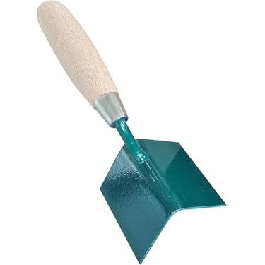 Imagem de Generic Colher de pedreiro de canto, resistente, portátil, fácil de usar, acessórios, ângulo reto de 90 graus para concreto, gesso, drywall, Verde, Canto Externo de 75