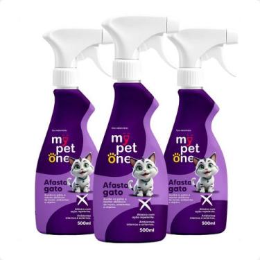 Imagem de Kit 3 Afasta Gato Mypetone - 500mL