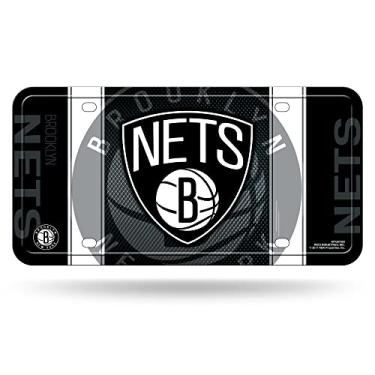 Imagem de Placa de carro de metal NBA Brooklyn Nets
