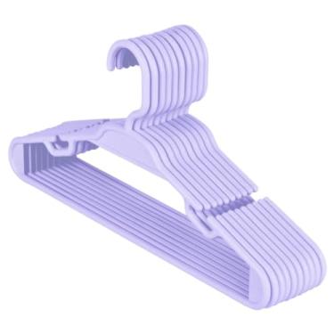 Imagem de Kit de Cabides Infantis para Bebê, Escolha de Cores, Múltiplas Quantidades (20, Lilas)