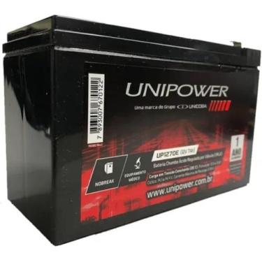 Imagem de Bateria 12v 7ah Selada Vrla Nobreak Mod. UP1270E - UNIPOWER