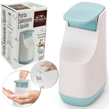 Imagem de Porta Sabonete Líquido de Plástico Retangular 350ml - Top Rio - no-bra