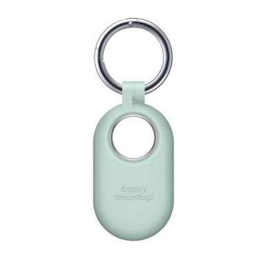 Imagem de Capa Silicone com Chaveiro para Galaxy SmartTag2 - Samsung, Verde Clar