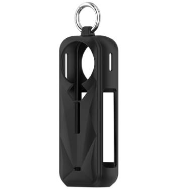 Imagem de MOTONG Capa protetora compatível com Insta360 X5 - Capa protetora de silicone portátil compatível com Insta360 X5 (preto)