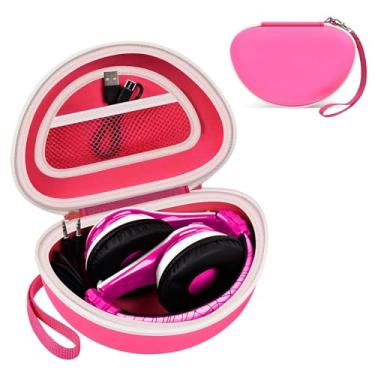 Imagem de Capa para eKids, Beats Studio Pro, Beats Solo3, Beats Studio3, Beats Solo2, fones de ouvido portáteis Bluetooth sem fio, para crianças e crianças pequenas (apenas caixa) (rosa)