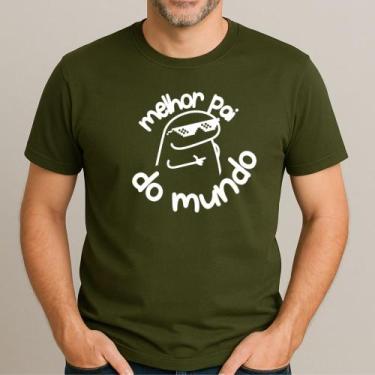 Imagem de Camiseta Melhor Pai Do Mundo Presente Dias Dos Pais 217 Paizão Avô - N