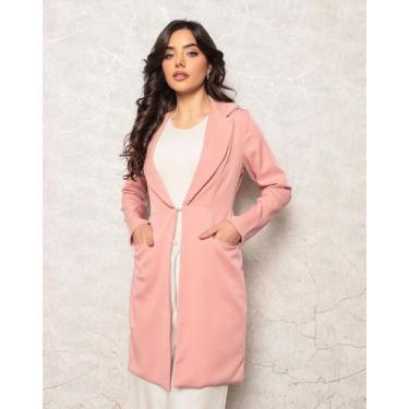 Imagem de Jaleco Feminino Gabardine Nude Vichy - Gardenia Jalecos, EG