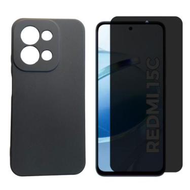 Imagem de Capa + Película Vidro 3D Privativa Para Xiaomi Redmi 15c - Generica, P