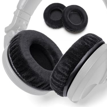 Imagem de Voarmaks Almofadas De Substituição Para Fones Ouvido Pioneer Hdj-X7 Hdj-X5 Hdj-X10 Compatíveis Com Hdj X7 X5 X10 Dj. Capa Veludo Premium E Espuma Memória Maior Conforto Qualidade Som.