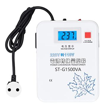 Imagem de Transformador de Energia Monofásico de 1500 W AC 220 V a 110 V Conversor de Tensão de Baixa Frequência Uso Múltiplo de Aparelhos (Plugue UE)