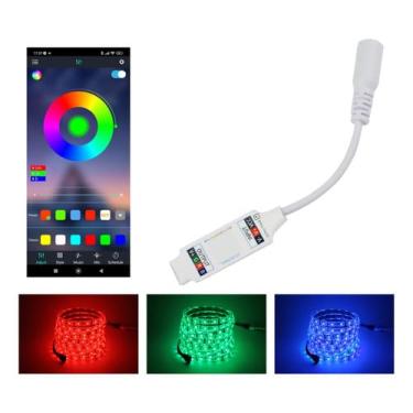 Imagem de Controladora Fita Led Rgb Bluetooth App Celular Android Ios