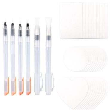 Imagem de 36 Peças Kit Pintura Mágica 3D, Papel Tela de Esponja Faça Você Mesmo com 6 Canetas Água Materiais Arte com Textura de Espuma para Crianças Casa e Escola