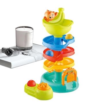 Imagem de Brinquedo de Queda de Bolas para Bebé - Brinquedo Educativo Infantil Lançamento de Bolas - Atividade De Empilhamento E Reconhecimento De Cores Para Bebês A Partir De 18 Meses
